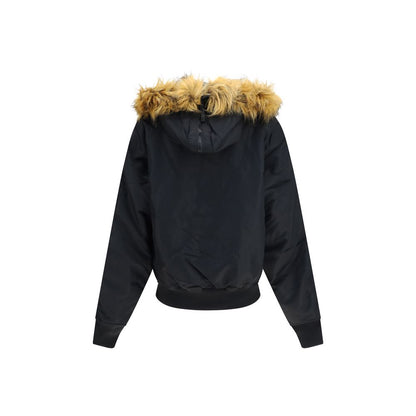 ALPHA INDUSTRIES Black Nylon Bomber
