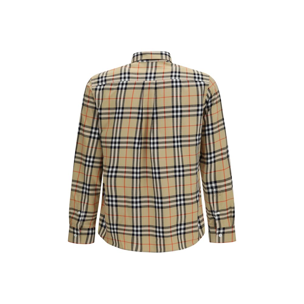 Burberry Beige Baumwollhemd mit Muster