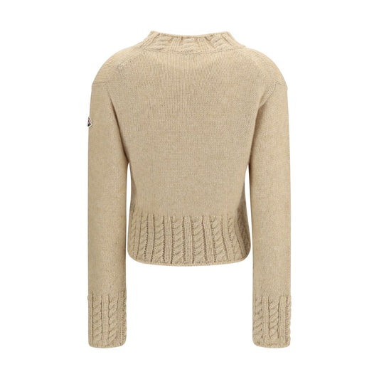 Moncler Beige Alpaca Vicugna Pacos Turtleneck