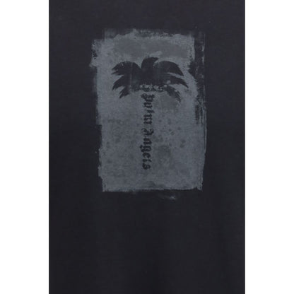 Palm Angels Black Cotton T-Shirt