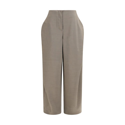 Jacquemus Gray Wool Oves Aries Flared Pants