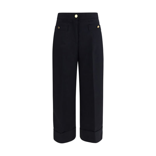 Thom Browne Blauer Hosenanzug aus Wolle mit Widder-Motiv