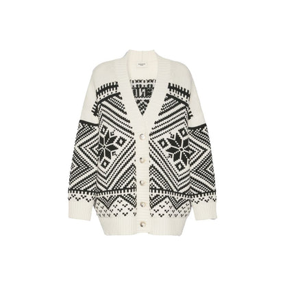 Max Mara White Virgin Wool Cardigan