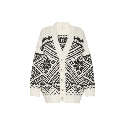 Max Mara White Virgin Wool Cardigan