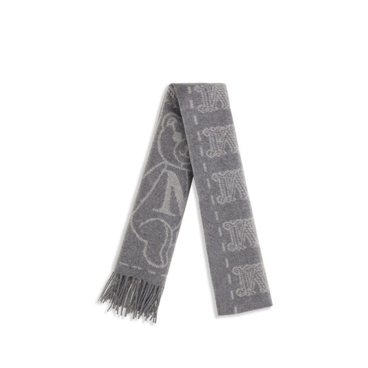 Max Mara Gray Cashmere Scarf