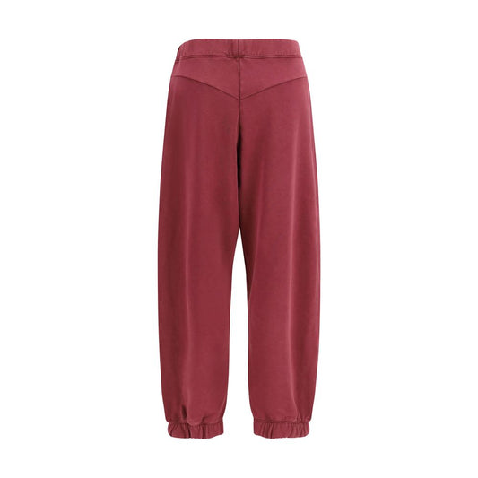 Off-White Purple Cotton Joggers (Workout Pants)