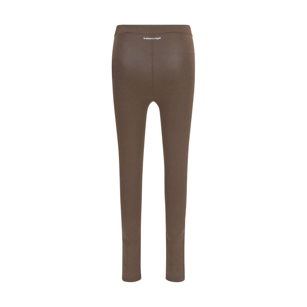 Balenciaga Brown Viscose Leggings