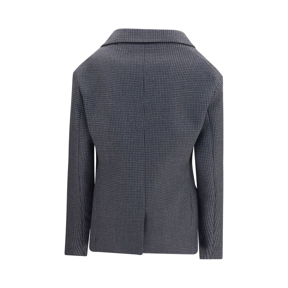Balenciaga Gray Wool Oves Aries Blazer