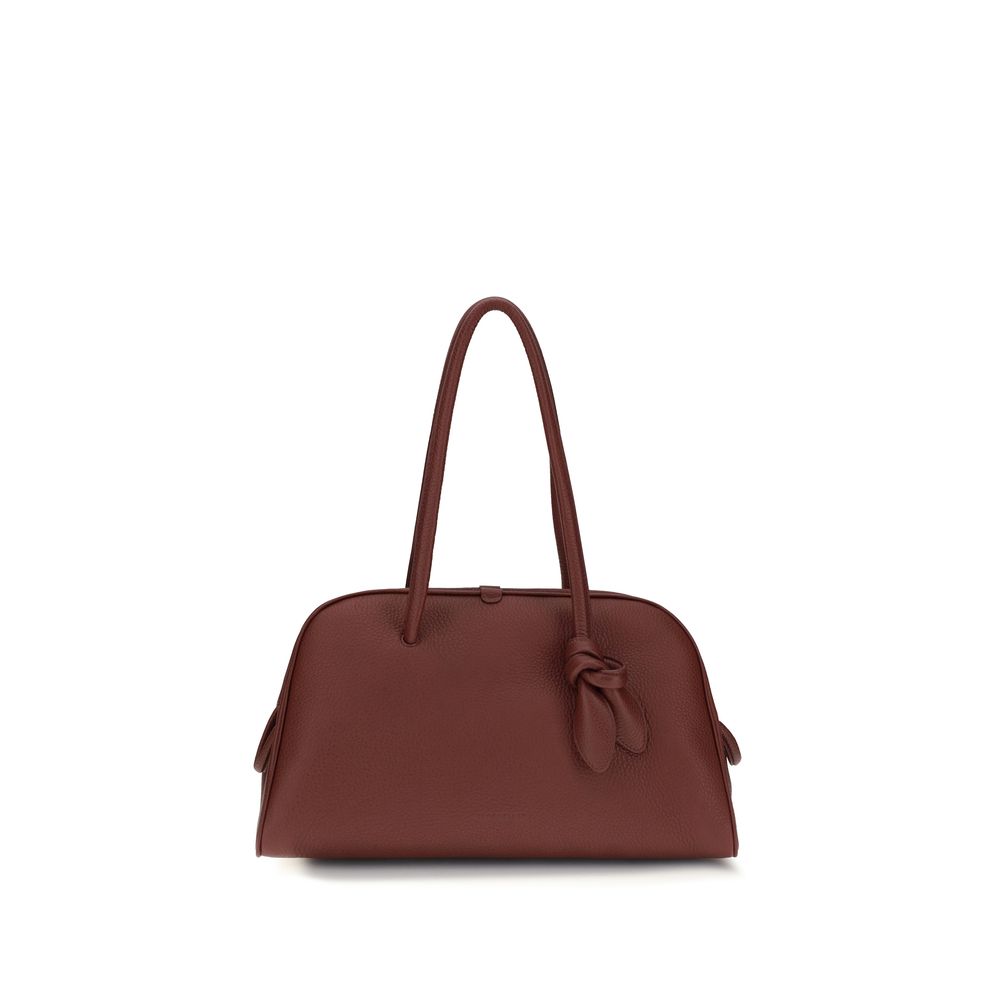 Jacquemus Bordeaux Calf Leather Bos Taurus Handbag