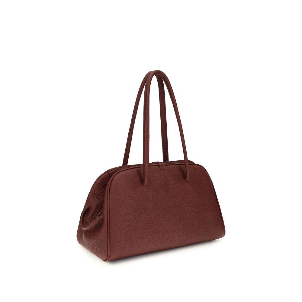 Jacquemus Bordeaux Calf Leather Bos Taurus Handbag