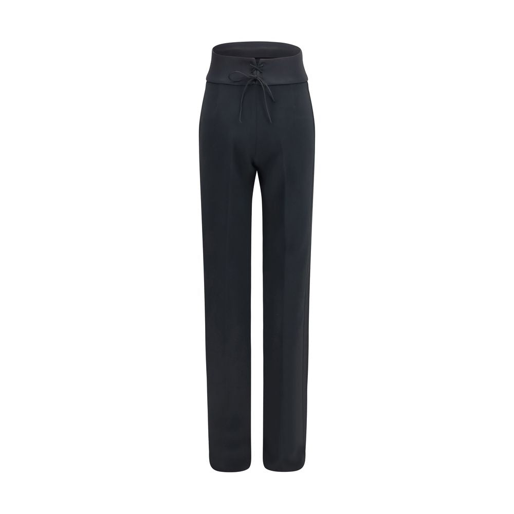 Ermanno Scervino Black Viscose Casual Pants