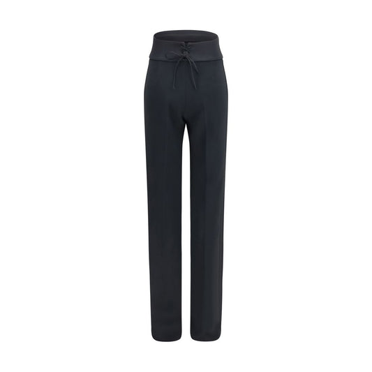 Ermanno Scervino Black Viscose Casual Pants