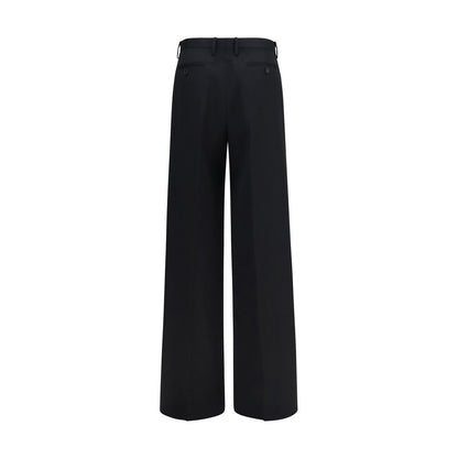Fendi Black Cotton Casual Pants