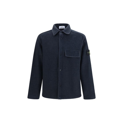 Stone Island Blue Polyamide Shirt
