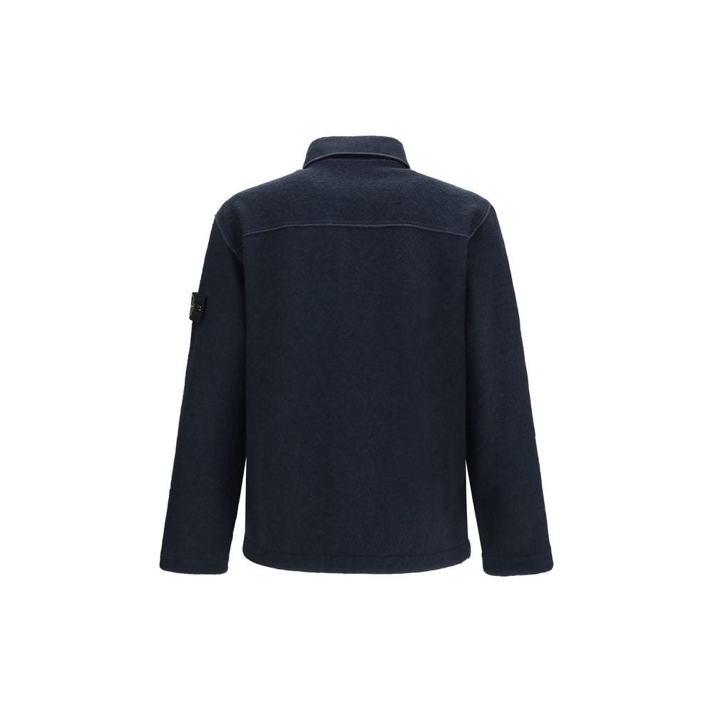 Stone Island Blue Polyamide Shirt
