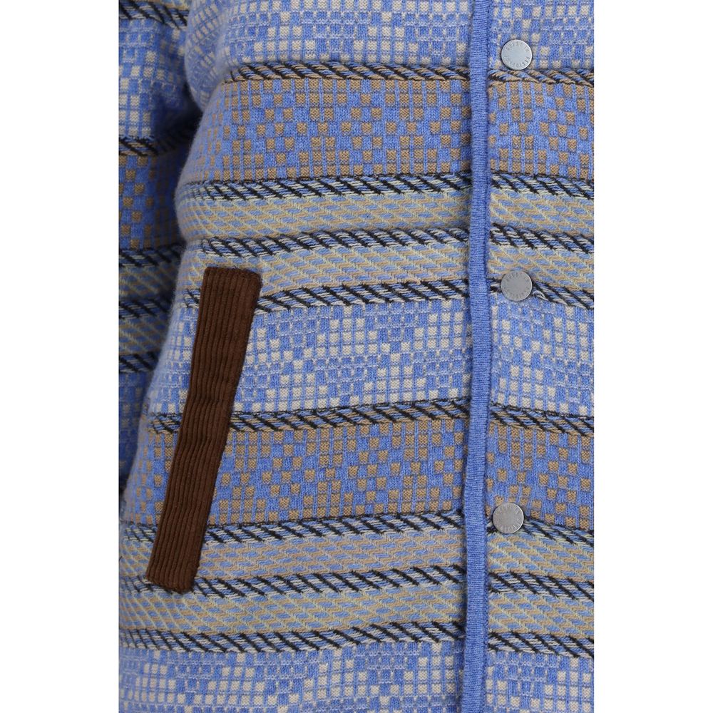 Guest in Residence Blue Wool Oves Aries Full-Length Jacket