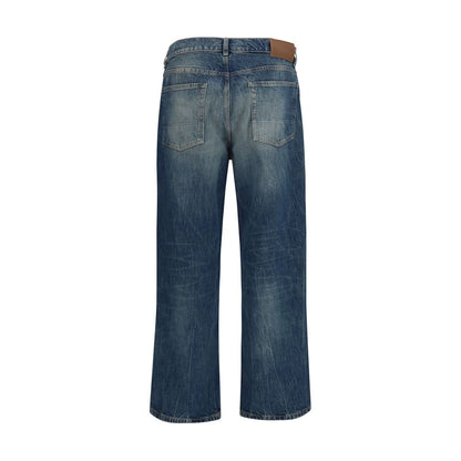 Our Legacy Blue Cotton Relaxed Fit Jeans