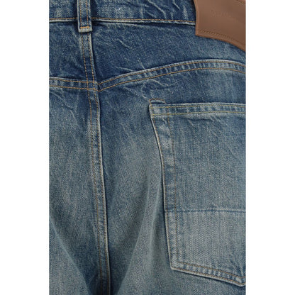 Our Legacy Blue Cotton Relaxed Fit Jeans