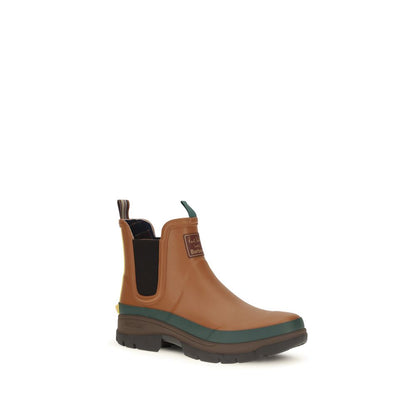 Barbour Brown Rubber Chelsea Boots