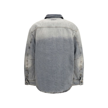 Off-White Gray Cotton Denim Jacket