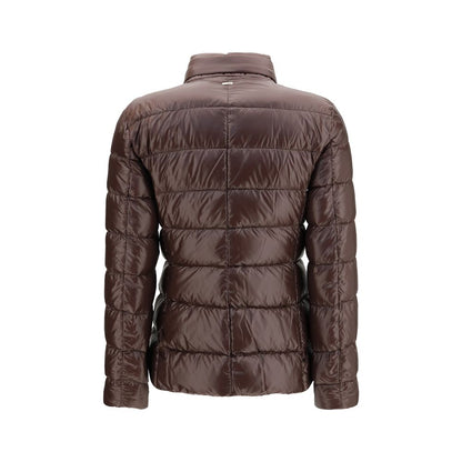 Herno Brown Goose Down Full-Length Jacket