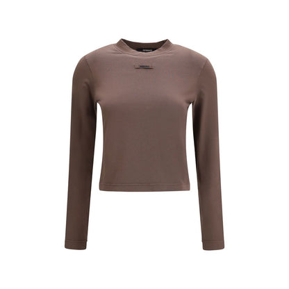 Jacquemus Brown Cotton Long Sleeve T-Shirt