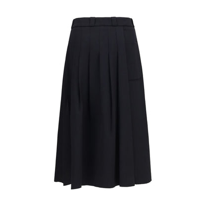Our Legacy Black Wool Oves Aries Midi Skirt