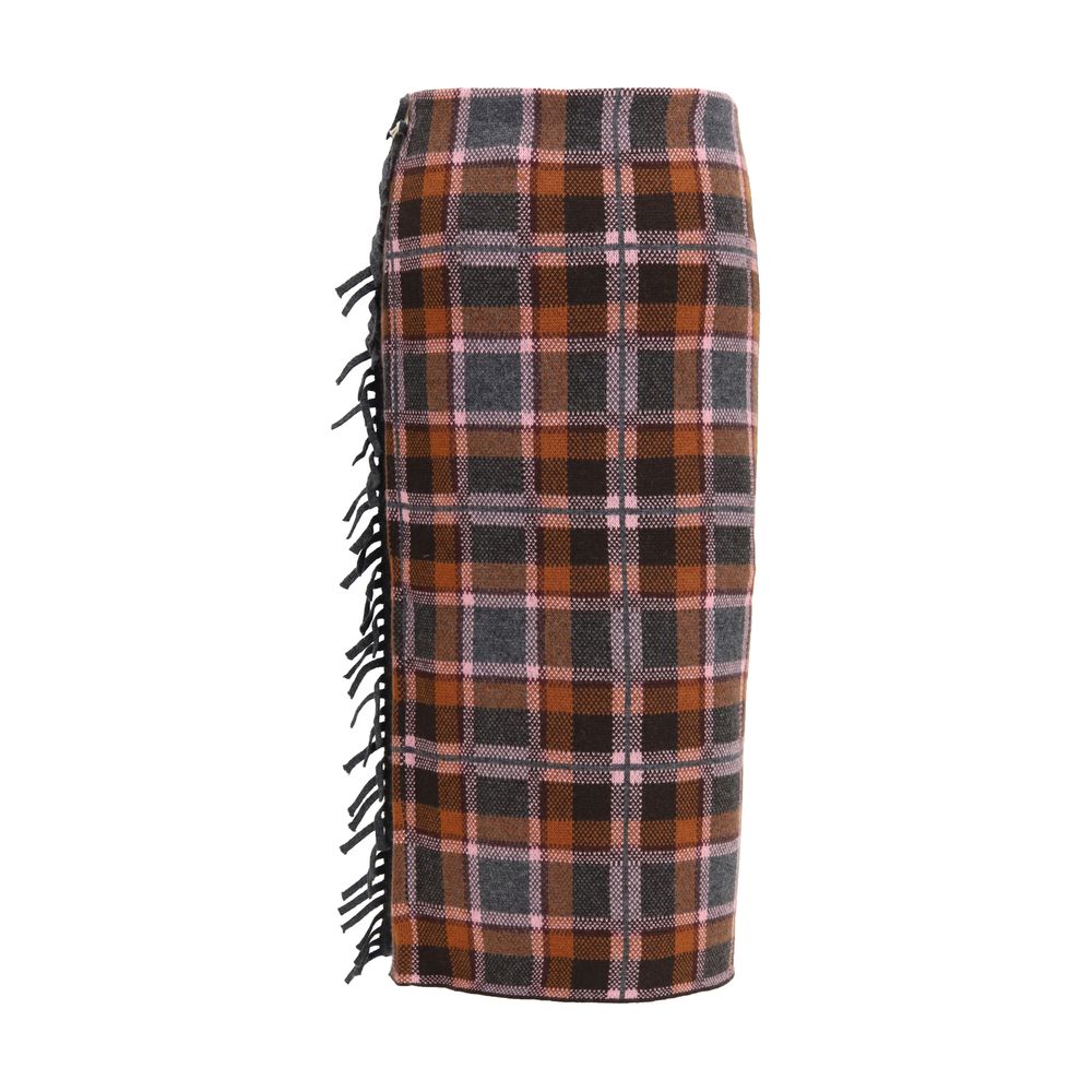 Guest in Residence Brown Wool Oves Aries Midi Skirt