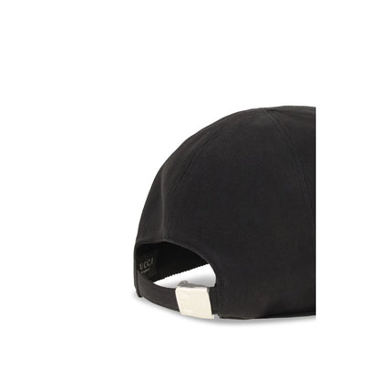 Gucci Black Cotton Cap (Baseball Hat)