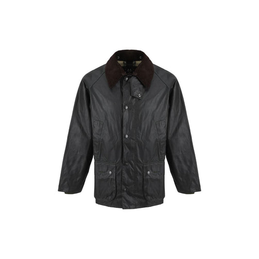 Barbour Black Cotton Full-Length Jacket
