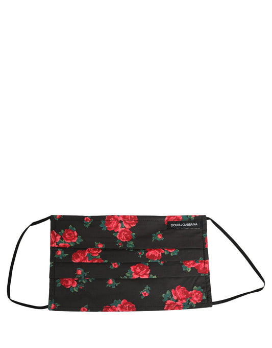 Dolce & Gabbana Multicolor Floral Patchwork Elastic Ear Strap Face Mask