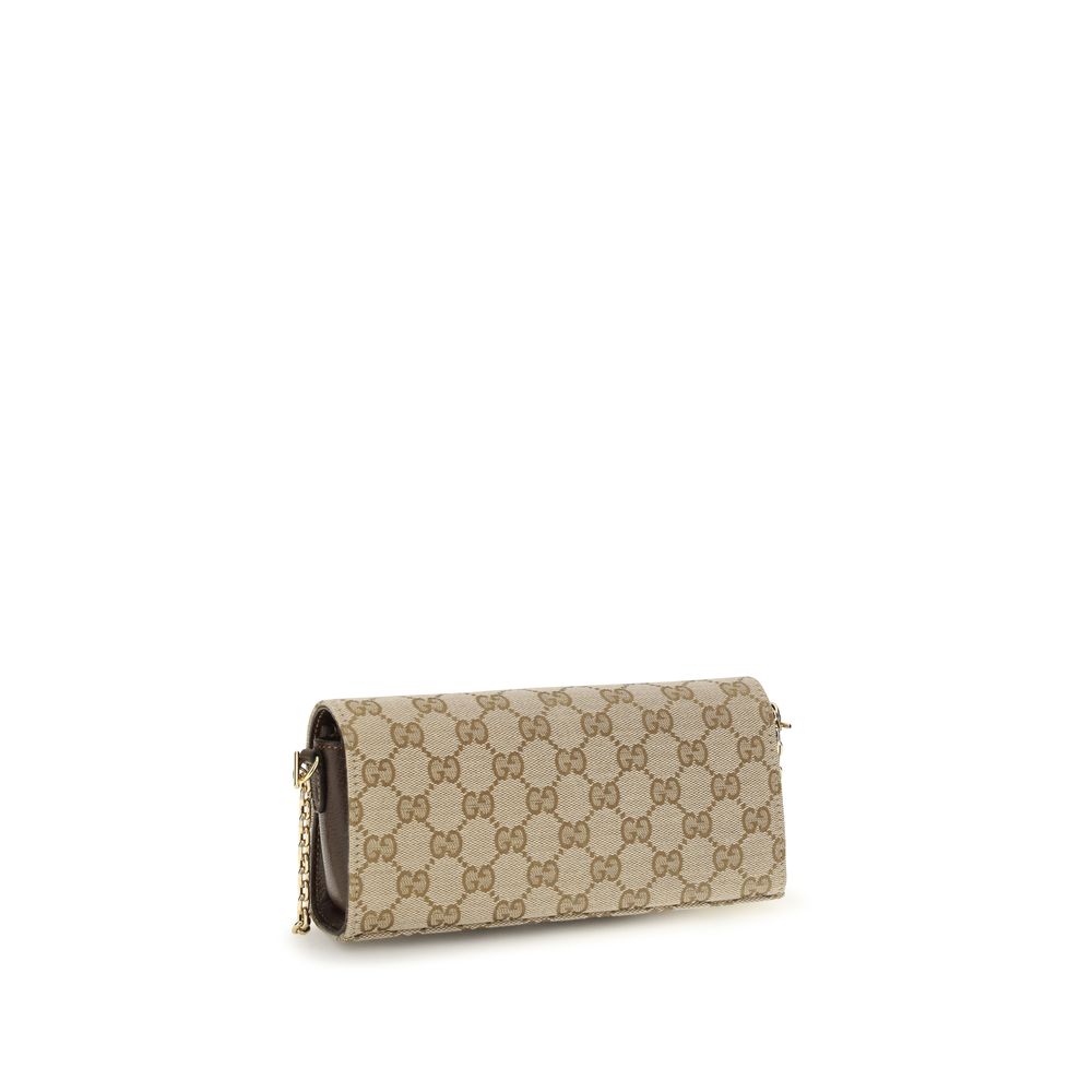 Gucci Beige Fabric Wallet