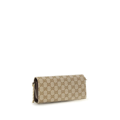 Gucci Beige Fabric Wallet