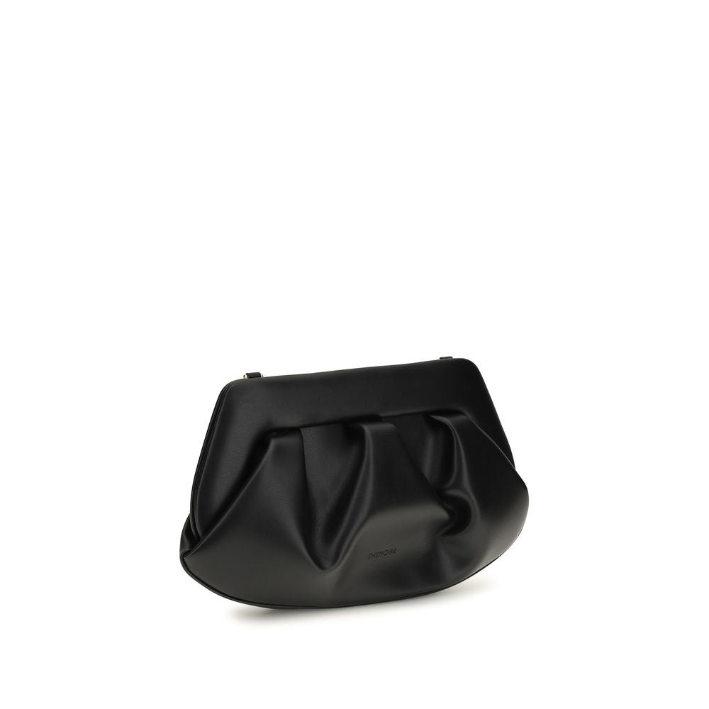 THEMOIRè Black Recycled Leather Shoulder Bag