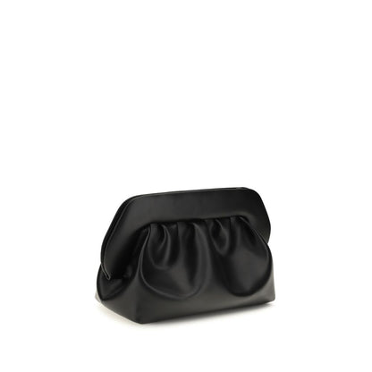 THEMOIRè Black Recycled Leather Clutch Bag