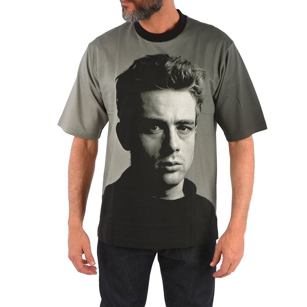 Dolce & Gabbana Black Cotton T-Shirt