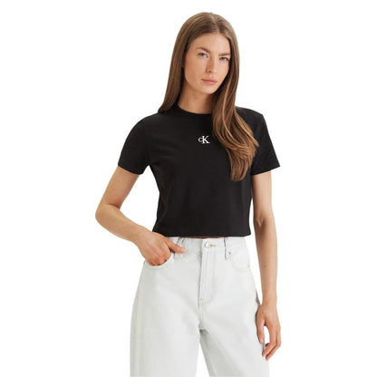 Calvin Klein Jeans Black Cotton T-Shirt