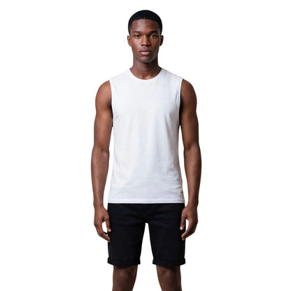 Calvin Klein Jeans White Cotton Tank Tops