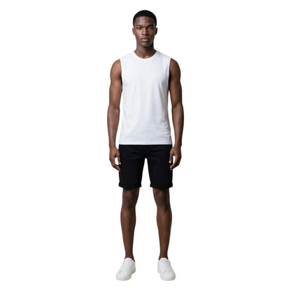 Calvin Klein Jeans White Cotton Tank Tops