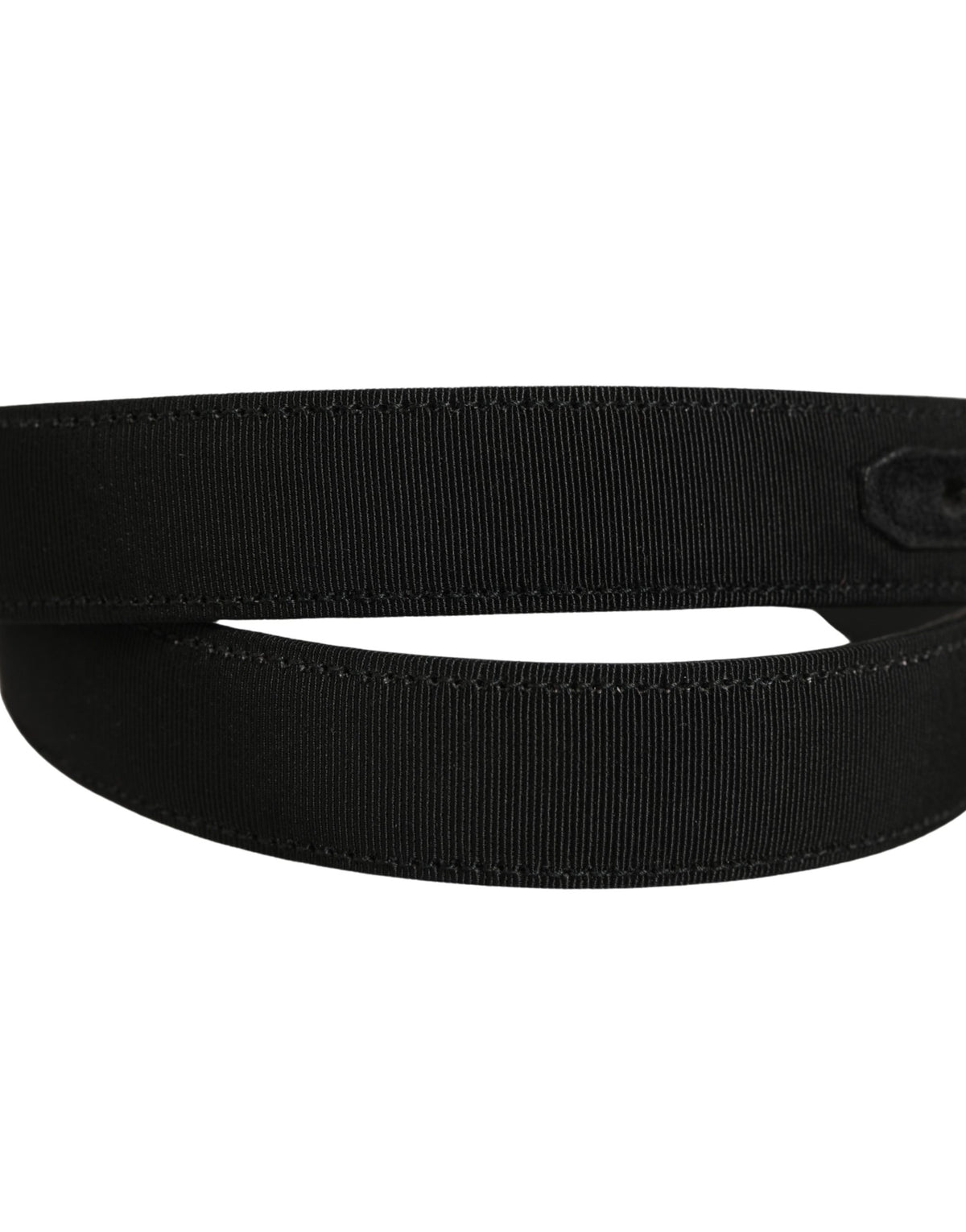 Dolce & Gabbana Schwarzer klassischer Ledergürtel mit silberfarbener Schnalle