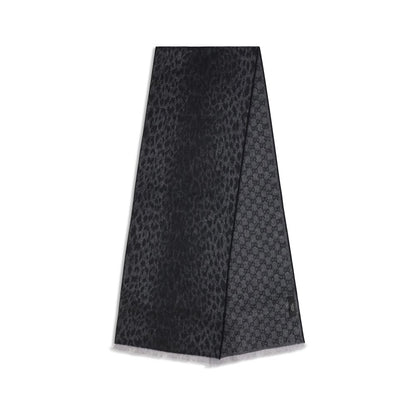 Gucci Gray Wool Oves Aries Scarf