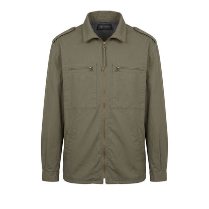 Mr&Mrs Italy Green Polyurethane Men Jacket