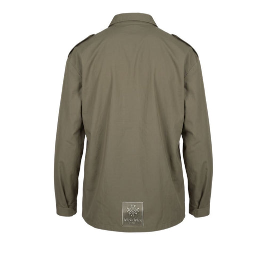 Mr&Mrs Italy Green Polyurethane Men Jacket