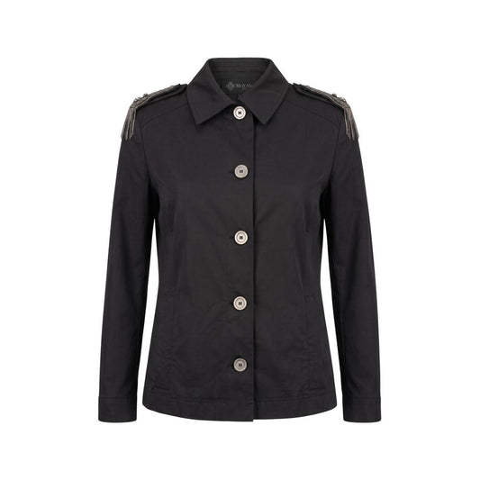 Mr&Mrs Italy Black Cotton Women Jacket