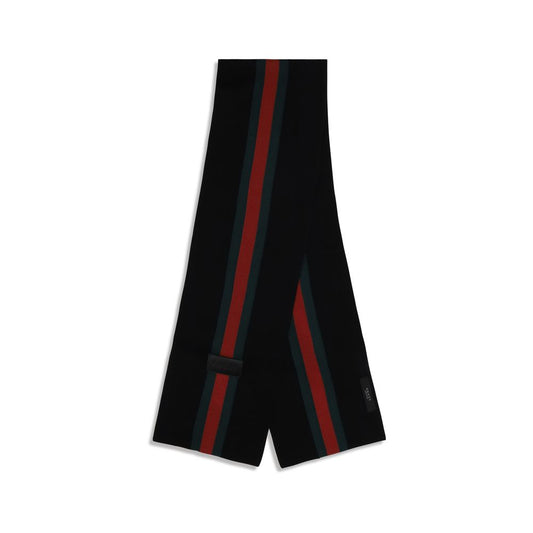 Gucci Black Wool Oves Aries Scarf