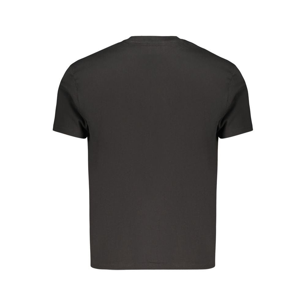 North Sails Schwarzes Herren-T-Shirt aus Baumwolle