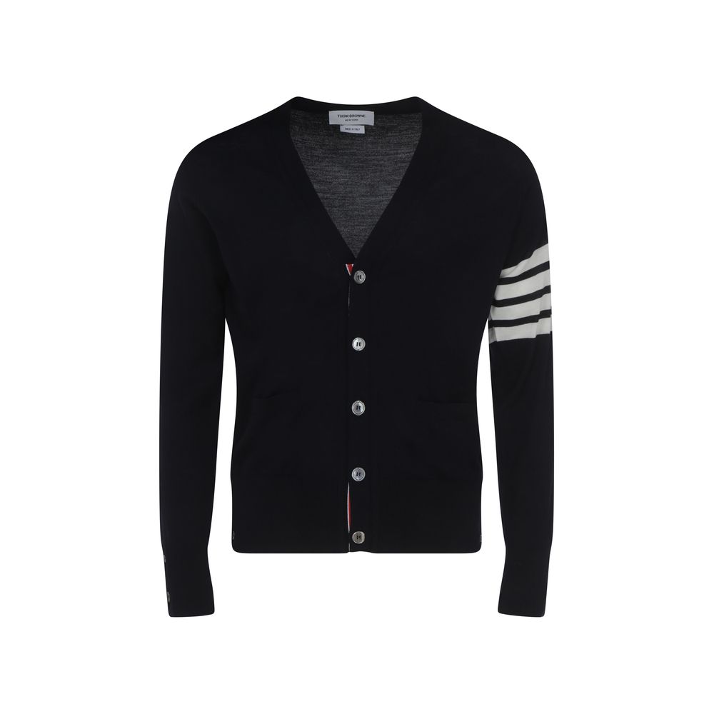 Thom Browne Blue Wool Oves Aries Cardigan