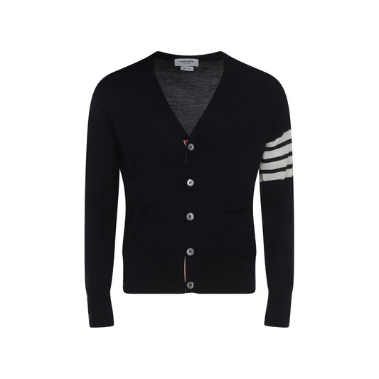 Thom Browne Blue Wool Oves Aries Cardigan