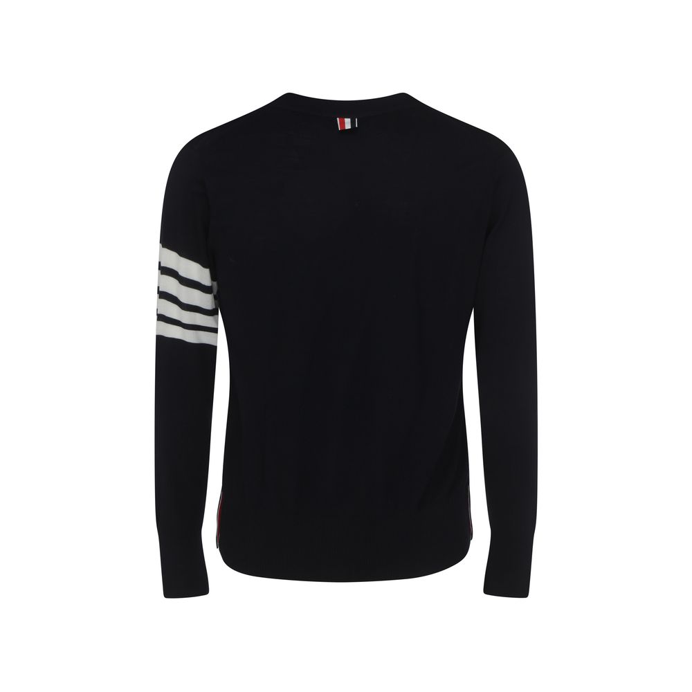 Thom Browne Blue Wool Oves Aries Cardigan