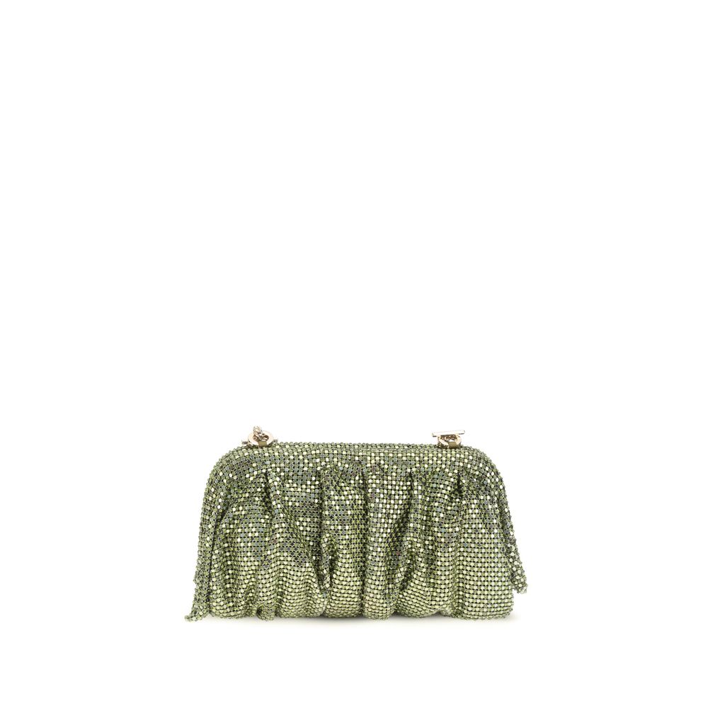 Benedetta Bruzziches Bicolor Aluminum Clutch Bag